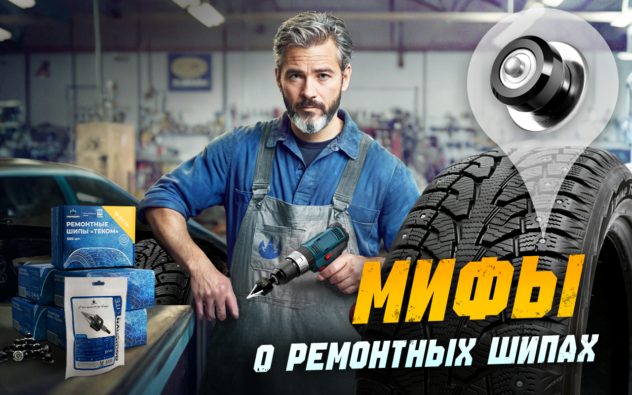 Дошиповка зимних шин: 5 главных мифов о ремонтных шипах. Когда можно сэкономить на покупке новой резины?
